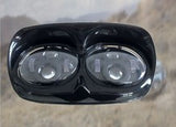 5.75'' LED Headlight - Harley Road Glide (Black/Chrome) - Moto Lights Australia
