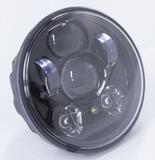 5.75" LED Headlight - 50W (Black/Chrome) - Moto Lights Australia